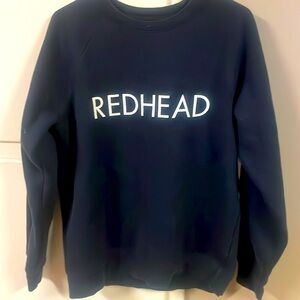Navy Blue “Redhead” Crewneck
